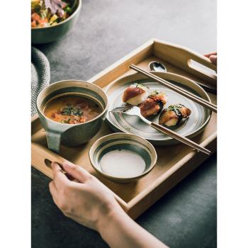 陶瓷餐具套裝手繪日式一人食單人早餐家用麵碗商用飯店碗碟點心盤