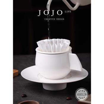 JOJOS L. PD.Elegant.飛碟白瓷咖啡杯馬克杯專用拉花杯 | 華章