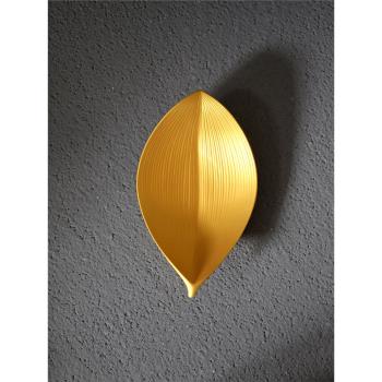 日本進口描金葉子菜盤子水果沙拉盤日式家用盤華美風竹葉異形大盤