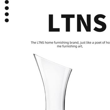 LTNS.HOMEbaer直銷空心醒酒器蝸牛醒酒家用純人工吹制水晶玻璃醒