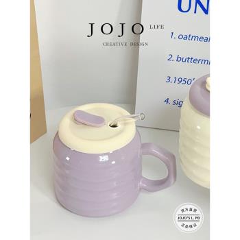 JOJOS L. PD.Itshot.可愛陶瓷吸管杯馬克杯帶蓋水杯釉下彩 |熱了