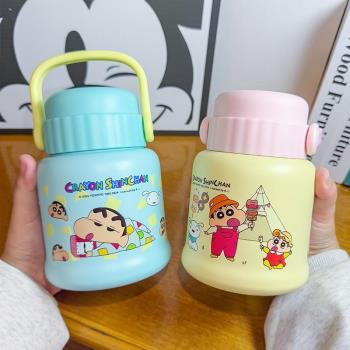 蠟筆小新燜燒杯316不銹鋼帶碗勺燜銀耳粥上班族帶飯神器保溫桶壺