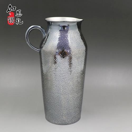 純銀醒酒器999足銀分酒器葡萄酒大容量銀器皿高檔倒酒器純銀酒具|醒酒器 
