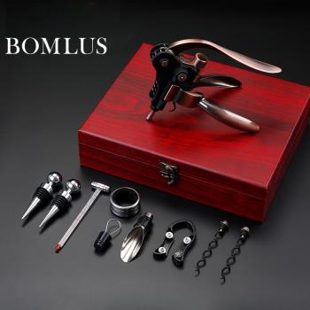 Bomlus博拉斯 紅酒開瓶器 半自動啟瓶器 兔形不銹鋼材質 帶禮盒