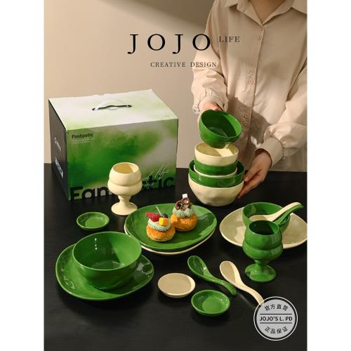 JOJO'S L. PD.learn.范特西奶綠陶瓷碗碟盤圣誕餐具馬克杯 | 勵學