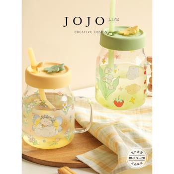 JOJOS L. PD.truth.玻璃吸管杯帶把手女生水杯高顏值 | 真相