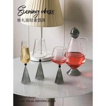 歐式高顏值輕奢高階檔葡萄酒分酒器玻璃紅酒醒酒器家用高階感擺件