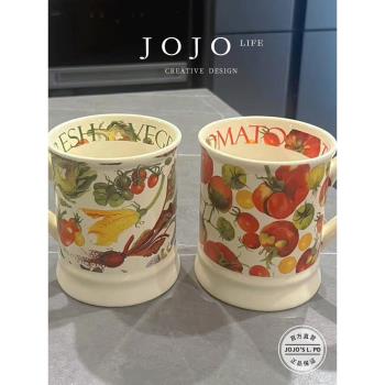 JOJOS L. PD.flower.咖啡杯英倫馬克杯家用高顏值大容量 | 杏花
