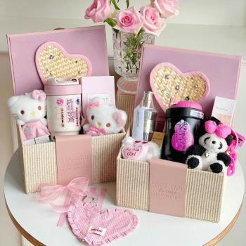 禮品咖啡杯女生高顏值水杯閨蜜生日禮物雙飲保溫杯禮盒回禮結婚