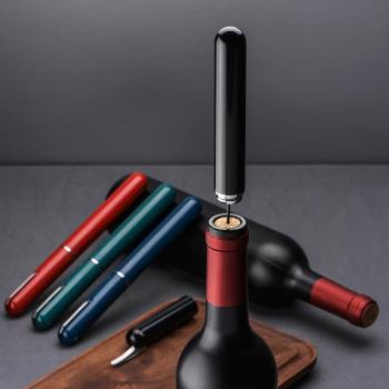 筆型氣壓式紅酒開瓶器創意針式打氣款葡萄酒啟瓶器家用開紅酒神器