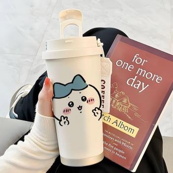 chiikawa小八保溫杯烏薩奇吉伊卡哇不銹鋼內膽吸管雙飲水杯子