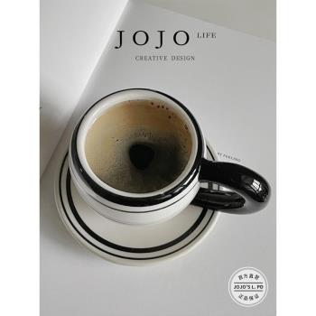 JOJOS L. PD.merit.中古風咖啡杯碟骨刺陶瓷套裝家用小眾 | 敘功