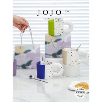 JOJOS L. PD.Lane.ins高顏值潑墨陶瓷馬克杯伴手禮盒套裝 | 里巷