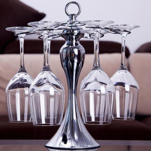 日本NY電鍍不銹鋼歐式倒掛葡萄酒杯架擺件高腳杯架紅酒杯架懸掛杯