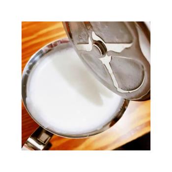 加厚304不銹鋼雙層打奶泡器家用手動牛奶杯花式咖啡壺手持打發機