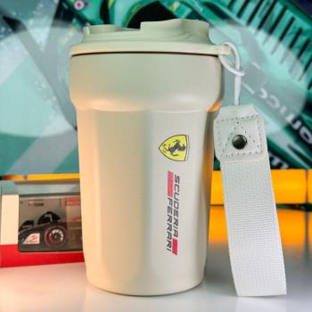 [F1]車手八角咖啡杯帶手繩316不銹鋼400ML保溫保冷隨手杯網紅顏值
