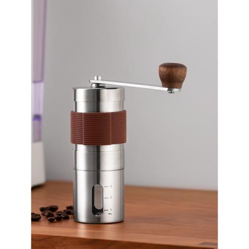 NINELON 手搖咖啡豆研磨機手動磨粉機不銹鋼磨豆機手磨研磨器意式