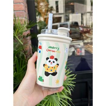 ENDLESS STARS聖誕插畫保溫杯水杯316不銹鋼可愛咖啡杯隨手杯女生