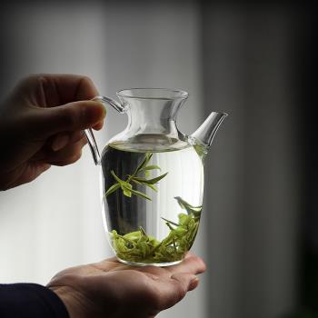 透明迷你玻璃帶過濾日式小茶壺