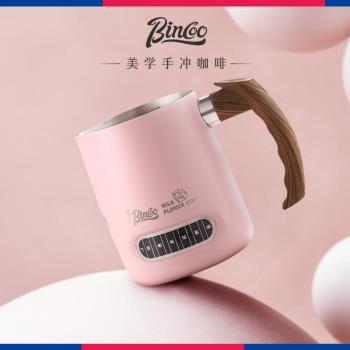 Bincoo專業咖啡拉花杯304不銹鋼圓嘴拉花缸加厚奶泡杯打奶缸器具