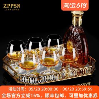義大利ZPPSN歐式白蘭地酒杯水晶玻璃威士忌杯洋酒杯子家用紅酒杯