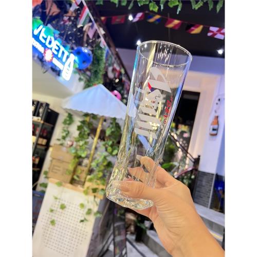 朝日Asahi辛口啤酒杯500ml底部鉆石切割設計精品玻璃杯麒麟日料店