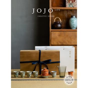 JOJOS L. PD.plan.整套陶瓷功夫泡茶碗手繪詩文茶具家用 | 驅策