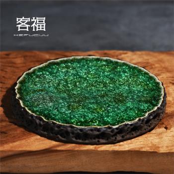 客福創意手工壺承ins風太湖石茶承家用功夫茶具紫砂壺託幹泡茶臺