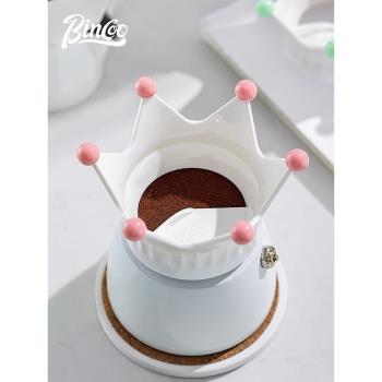 Bincoo皇冠摩卡壺布粉器咖啡填粉器摩卡壺布粉神器配件咖啡器具