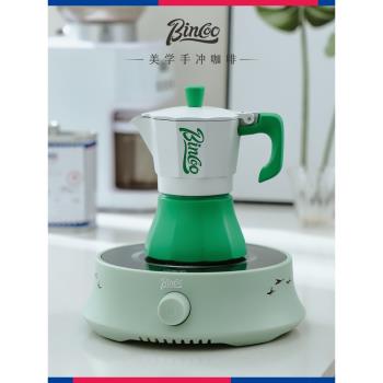 Bincoo摩卡壺專用電陶爐煮咖啡 煮茶爐養生爐摩卡壺加熱底座爐架