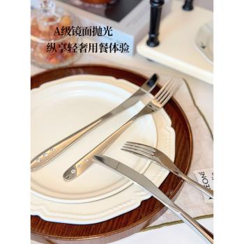 GOSHAWK不銹鋼刀叉西餐餐具套裝家用切牛排專用食品級刀叉套裝