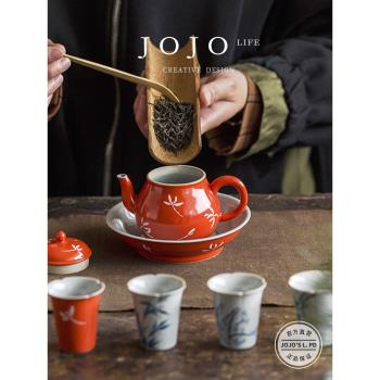 JOJOS L. PD.first.公道杯手繪陶瓷功夫茶具日式茶道配件 | 送至