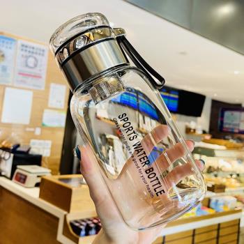 德國玻璃杯大容量泡茶杯茶水分離女耐熱2000ml茶隔水杯子