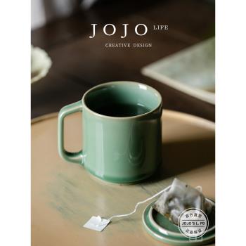 JOJOS L. PD.lead.陶瓷泡茶杯帶杯墊辦公室個人馬克杯 | 趣引