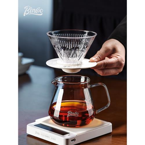 Bincoo手沖咖啡濾杯v60咖啡器具耐熱耐高溫高硼硅玻璃分享壺套裝