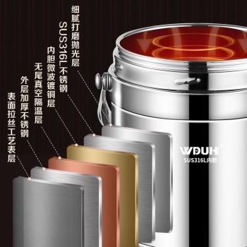 德國316不銹鋼提鍋超長保溫飯盒上班族多層大容量便攜便當盒神器