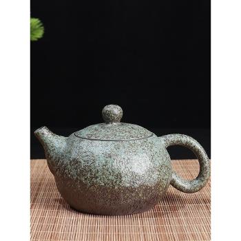 復古粗陶窯變溫茶爐西施壺底座家用陶瓷功夫茶具一壺兩杯單壺茶盤