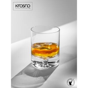 KROSNO進口Legend人工吹制水晶玻璃威士忌杯洋酒杯子送禮酒具套裝