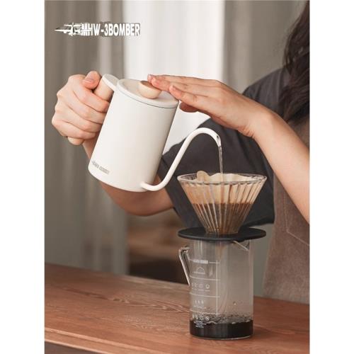 轟炸機手沖壺細嘴壺長嘴壺掛耳不銹鋼咖啡器具專用沖泡壺咖啡壺