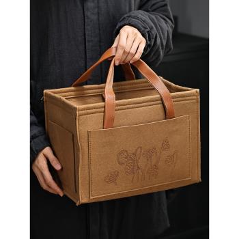 便攜茶具系藝生活收納包戶外旅行收納盒車載茶壺杯禮物禮品收納袋