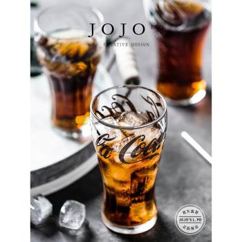 JOJOS L. PD.County.玻璃杯創意可樂杯家用透明啤酒小麥杯 |縣考