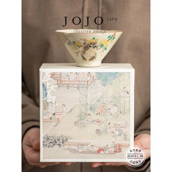 JOJOS L. PD.Oppose.笠茶杯大號家用主人杯單杯陶瓷功夫茶| 相抗