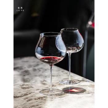 sensory感官杯大號勃艮第紅酒杯高檔 輕奢家用高階水晶玻璃高腳杯