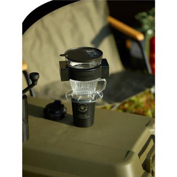 CAFEDE KONA戶外露營咖啡壺套裝磨豆機手沖機隨行杯旅行咖啡套裝