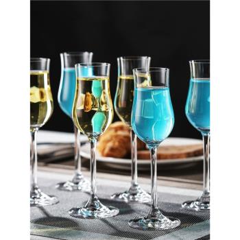 水晶玻璃純飲鬱金香杯高腳杯酒吧威士忌杯聞香杯雞尾酒杯烈酒杯