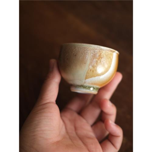 柴與器皿｜柴燒茶杯主人杯裸燒自然落灰中式景德鎮全手工觀眇系列