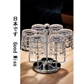 日本直郵GM酒杯輕奢高檔水晶玻璃威士忌杯套裝創意高顏值啤酒杯子