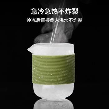 通嘉玻璃旅行茶具套裝茶水分離戶外便攜功夫泡茶壺耐熱一壺二杯快