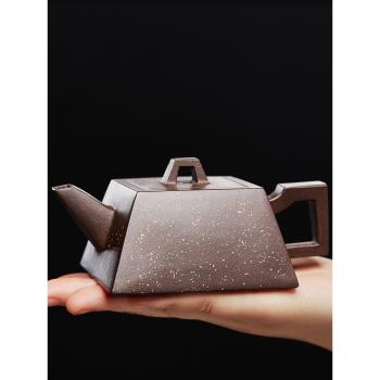 尊壺宜興純全手工四方紫砂壺泡茶壺原礦紫泥名家正宗陶瓷功夫茶具