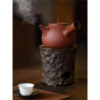 沐春堂 巖谷 高階鑄鐵爐 侘寂風炭爐 圍爐煮茶 傳統精工失蠟法